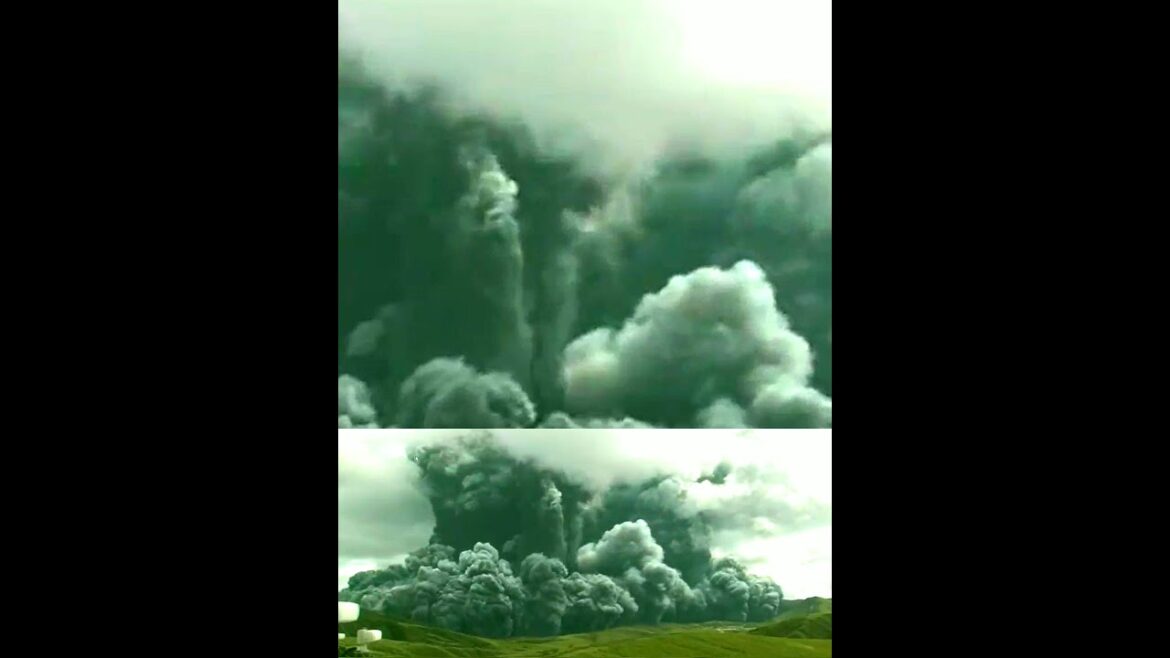 Japan: Mount Aso Volcano 🌋 eruption.One of the largest active volcano in the world. Japan: Mount Aso Volcano 🌋 eruption.One of the largest active volcano in the world.