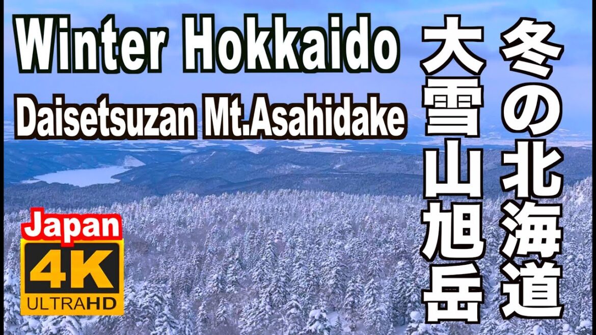 4K 大雪山旭岳 雪景色 Snow View Daisetsuzan Mt. Asahidake 北海道の冬 旭岳ロープウェイ Hokkaido Winter 雪の名所 絶景 2023Ropeway
