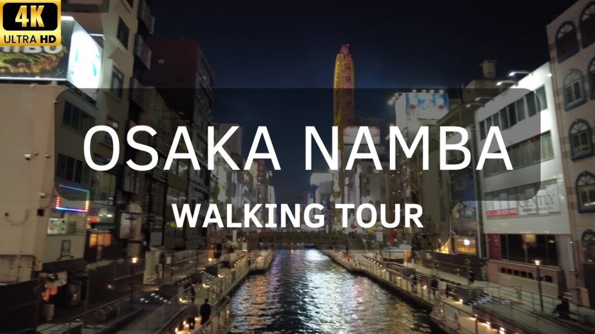 【4K HDR】JAPAN WALK TOUR | Namba, Dotonbori, Osaka Walking Tour | Part 1