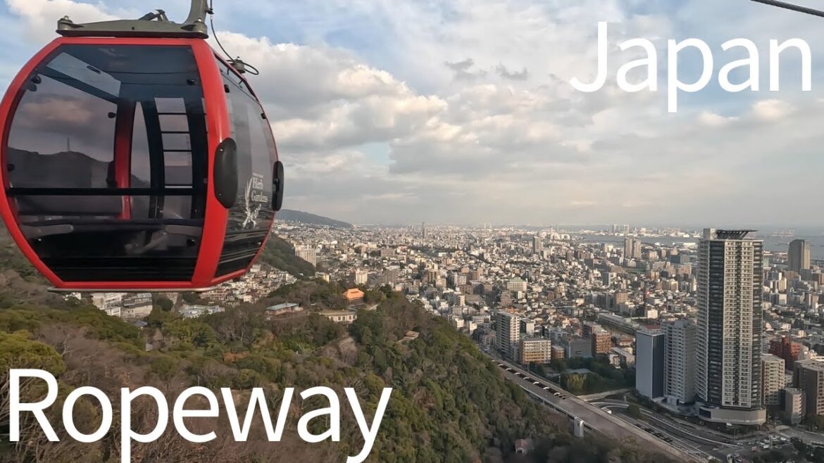 【Japan】【Ropeway】 Spectacular view of the port town seen from the ropeway Part 3 【Japan】【Ropeway】 Spectacular view of the port town seen from the ropeway Part 3