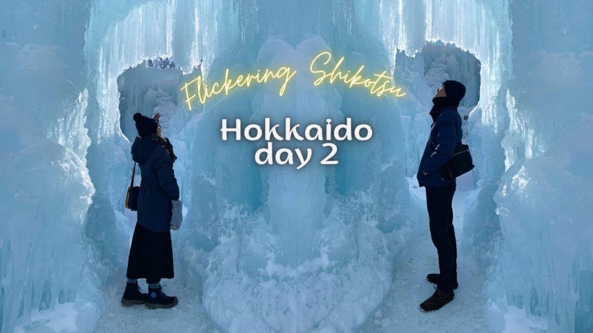 Japan travel /Hokkaido day 2_Flickering ice stalactites at Shikotsu lake/ httravel