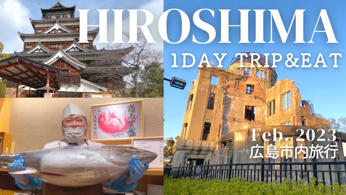 [Hiroshima 1-Day Trip City Guide 2023] Japanese Garden, Castle, A-bomb Dome, Food | JAPAN Trip 広島旅行
