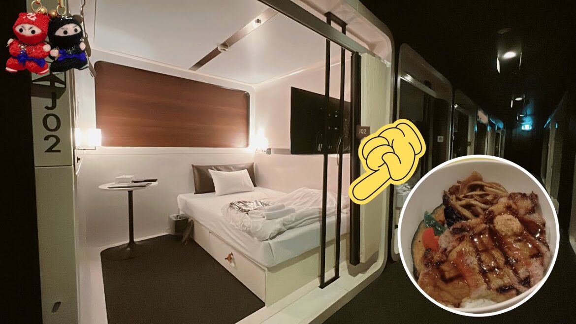 $53!! Stay at "The King of Capsule Hotels" in Tokyo👑