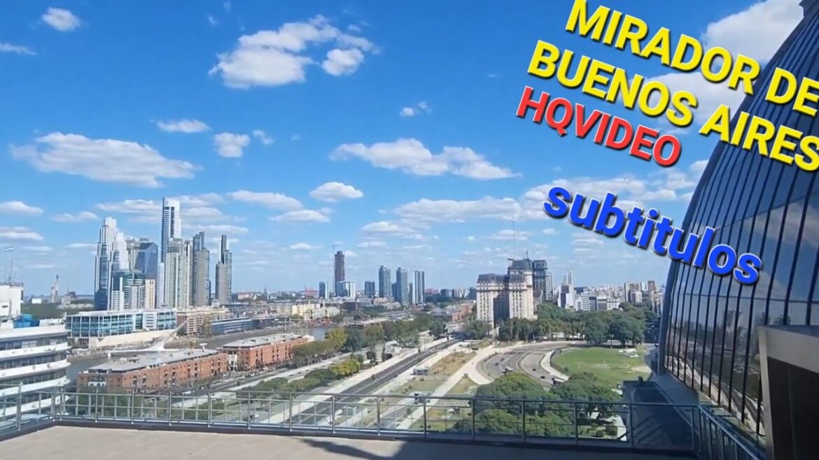 Argentina. Mirador de Buenos Aires. Centro cultural Kirchner. Muestras de arte. CCK. Subtítulos.