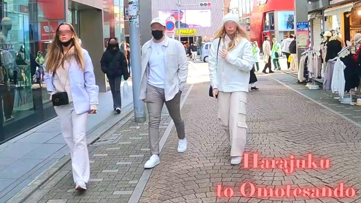 Harajuku to Omotesando Tokyo, in Japan walking tour.【4K】1.2023