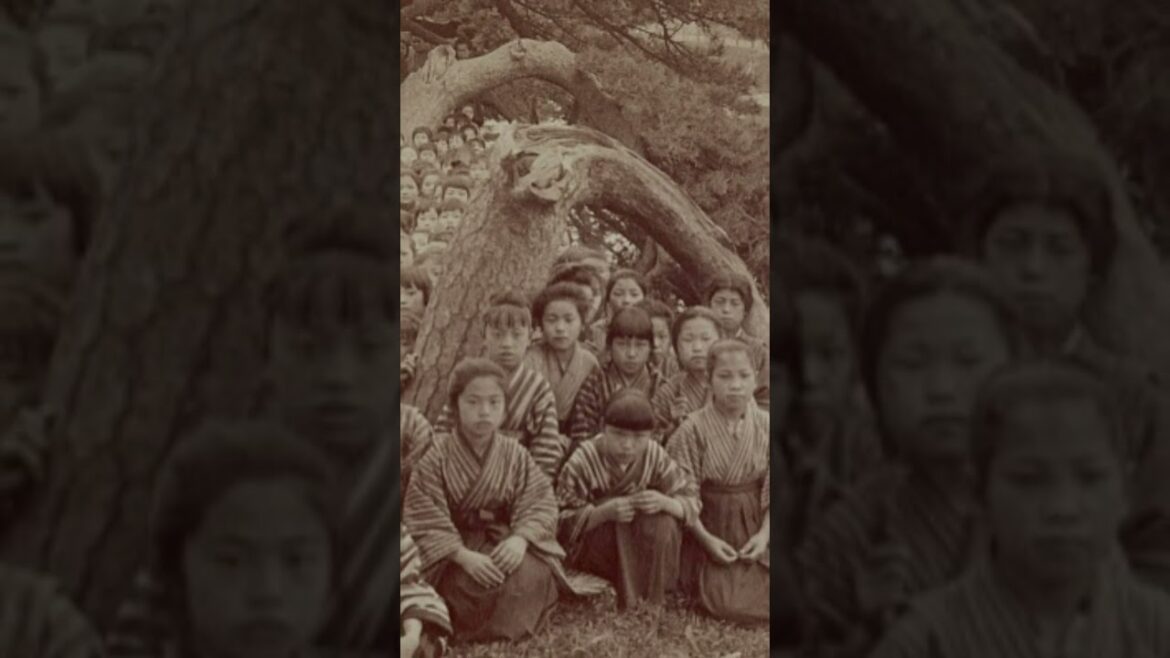 Japanese people in photographs taken 100 years ago, in the theater district of Osaka, Japan #shorts Japanese people in photographs taken 100 years ago, in the theater district of Osaka, Japan #shorts