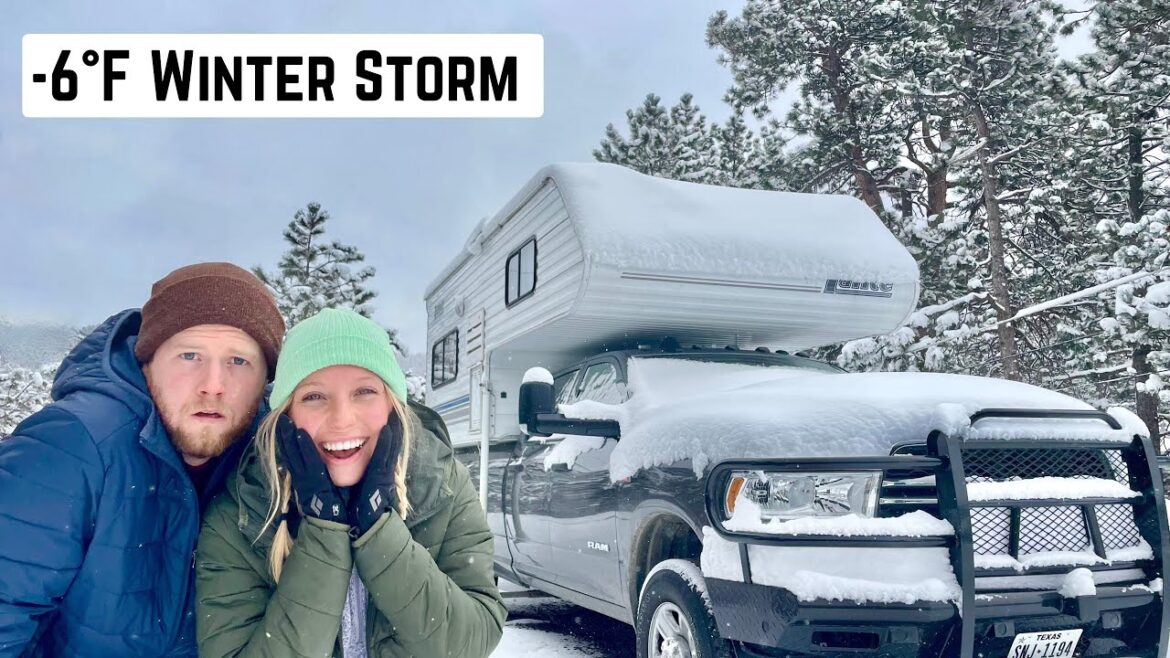 Surviving a WINTER STORM Living In A TRUCK CAMPER | Does Our Heater Work at -6ºF? Coldest Night Ever Surviving a WINTER STORM Living In A TRUCK CAMPER | Does Our Heater Work at -6ºF? Coldest Night Ever