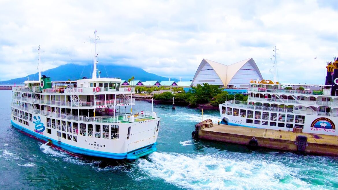Sakurajima in Kyushu. Go to the volcano by boat ♪💖🐶4K ASMR non-stop 1 hour 08 minutes Sakurajima in Kyushu. Go to the volcano by boat ♪💖🐶4K ASMR non-stop 1 hour 08 minutes