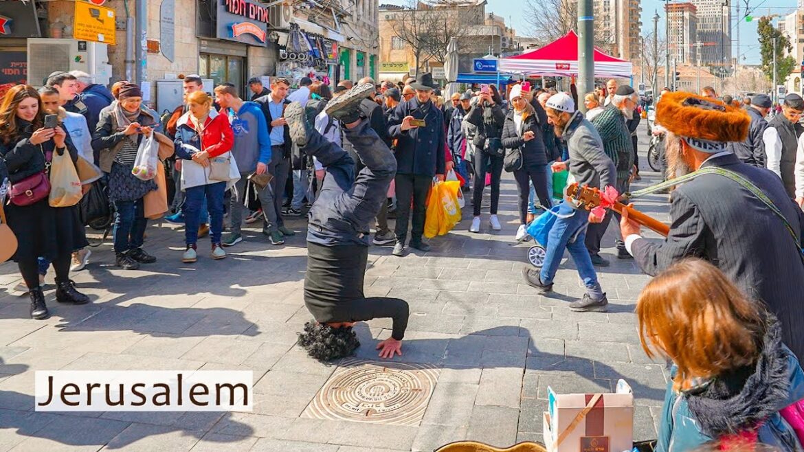 SUNNY JERUSALEM. An Exciting Walk to Cheer Up. City Ambience SUNNY JERUSALEM. An Exciting Walk to Cheer Up. City Ambience