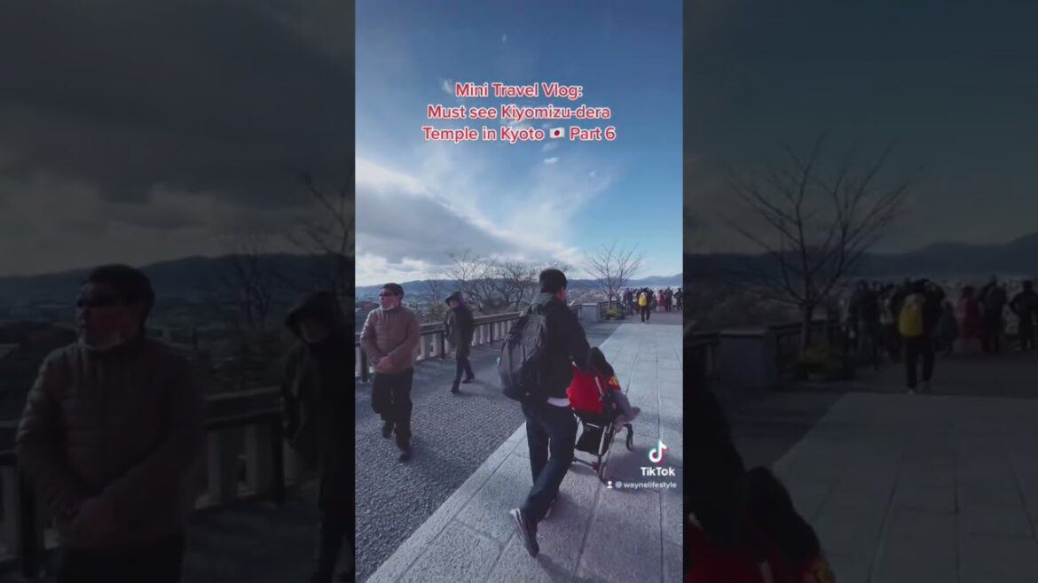 Mini Travel Vlog: Must see Kiyomizu-dera Temple in Kyoto, Japan 🇯🇵 #japan  #kyoto #kiyomizutemple