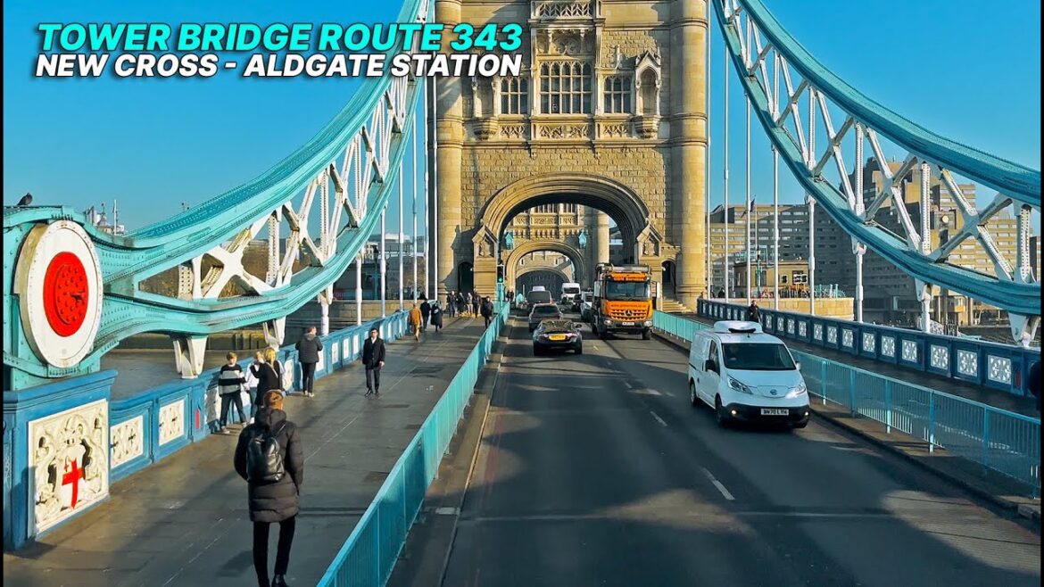 Experience London's Beauty aboard a double-decker Bus 343: Tower Bridge and more from the upper deck