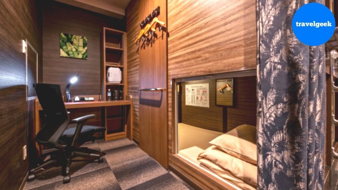 Trying Japan's Premium Capsule Hotel with Free Alcohol Service | Anshin Oyado Nagoya