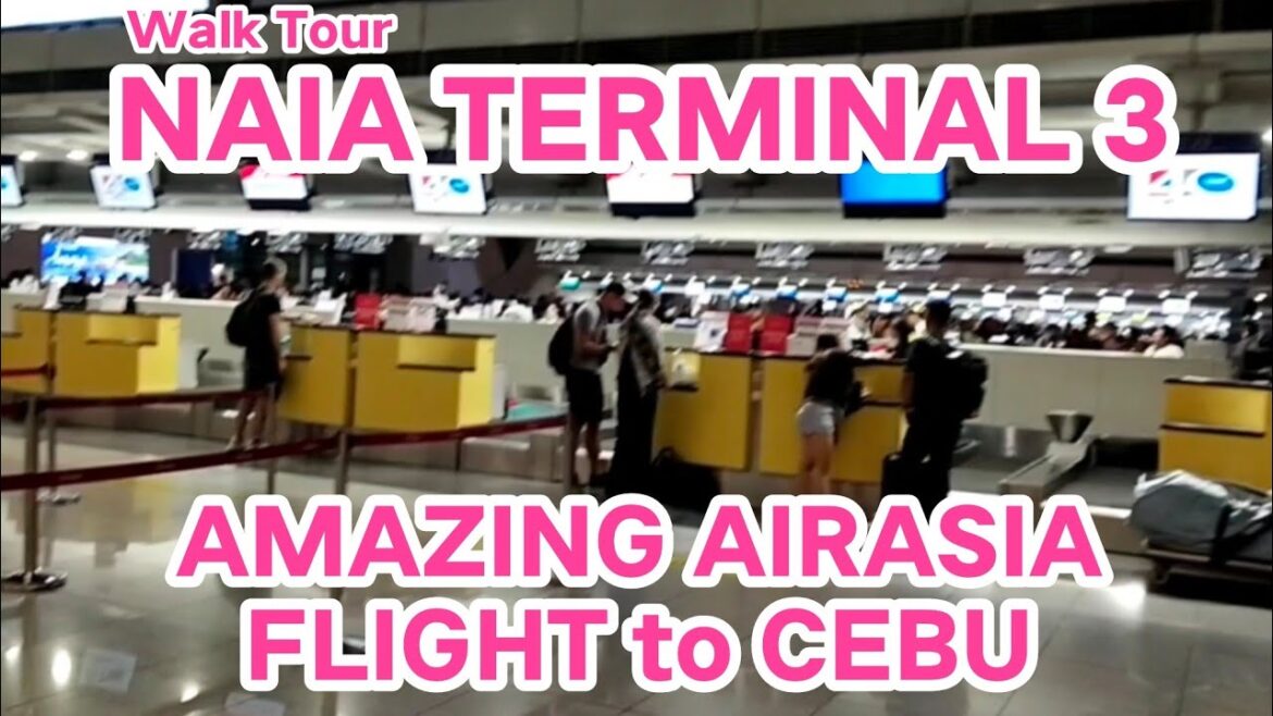 Walk Tour at NAIA TERMINAL 3 Airasia Flight Bound for Cebu City Walk Tour at NAIA TERMINAL 3 Airasia Flight Bound for Cebu City