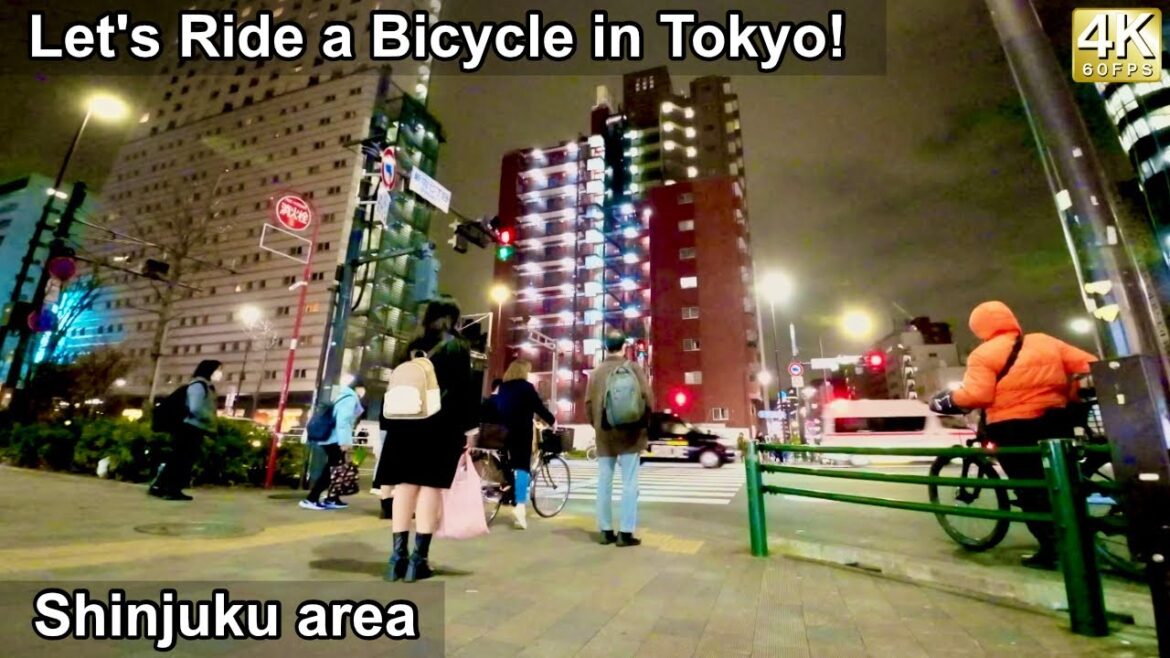 4K 60fps // Let's Ride a Bicycle in Tokyo! Shinjuku area 4K 60fps // Let's Ride a Bicycle in Tokyo! Shinjuku area