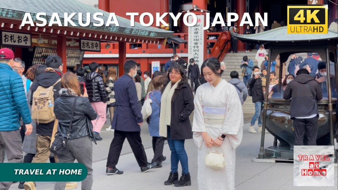 4k hdr japan walk | Walk in Asakusa Tokyo japan | One of the most popular tourist attractions