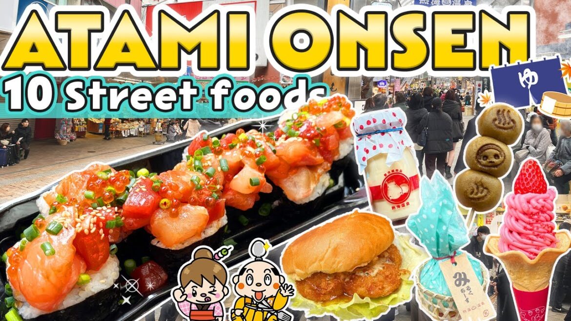 Atami Japan Street Food Tour / Onsen Town / Japan Travel Vlog Atami Japan Street Food Tour / Onsen Town / Japan Travel Vlog