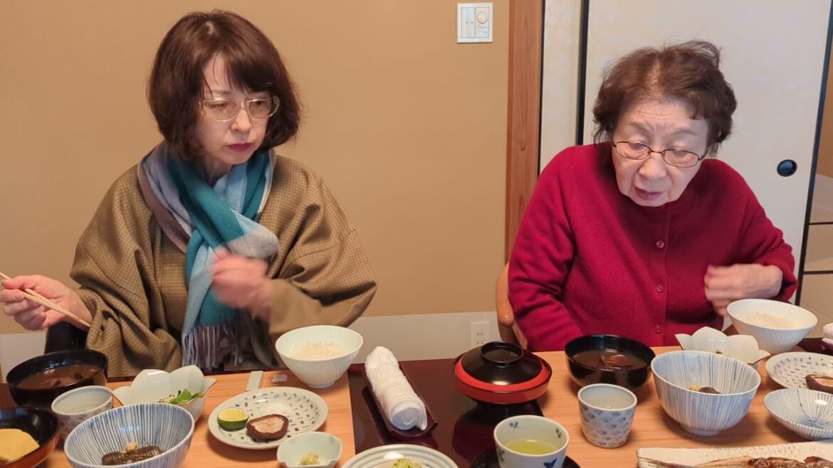Izu (伊豆), Japan - Breakfast in our room at Asaba Ryokan (あさば)