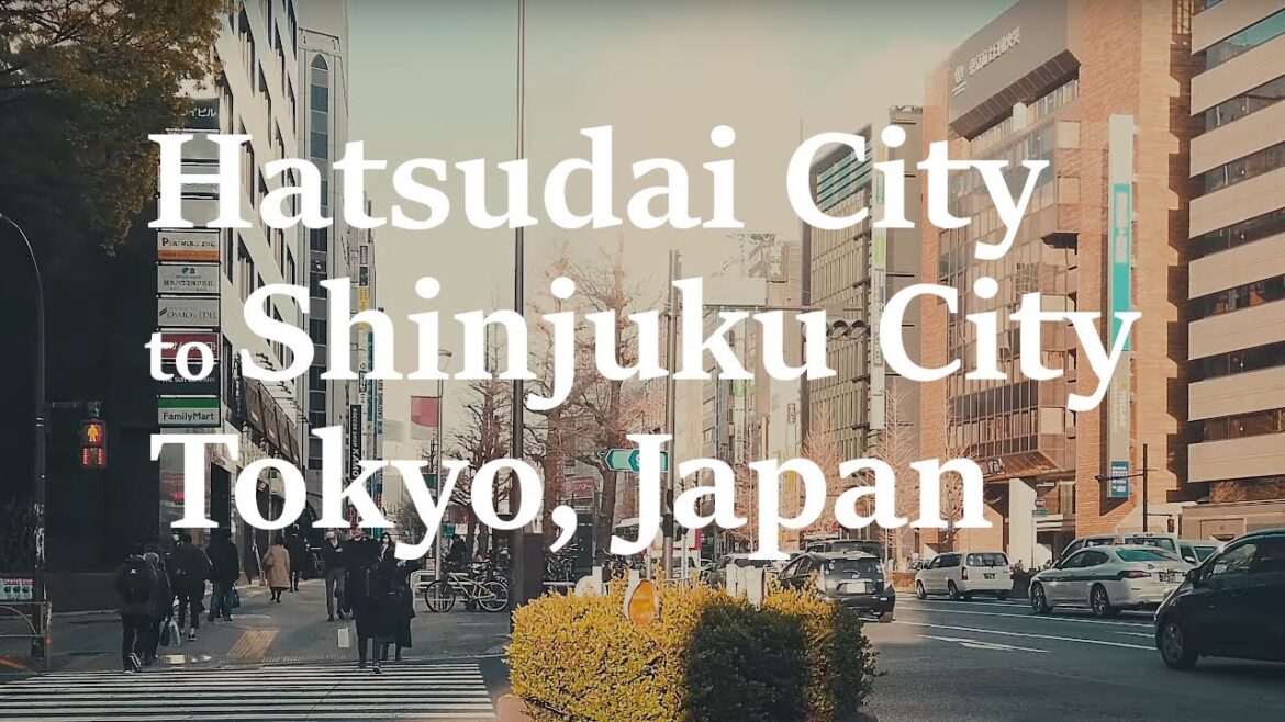 Walking tour from Hatsudai to Shinjuku in Tokyo, Japan [4k]