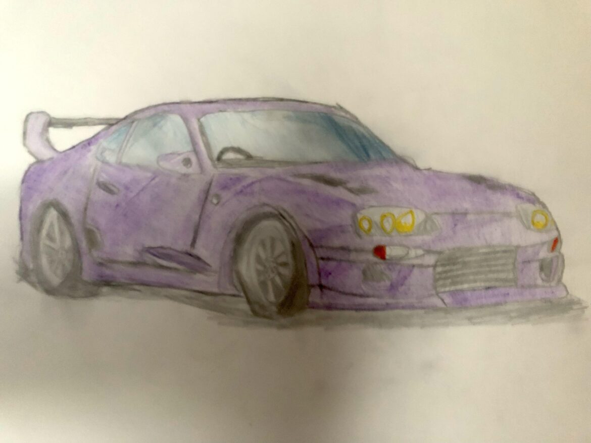 mk4 Supra I drew (I’m 13)