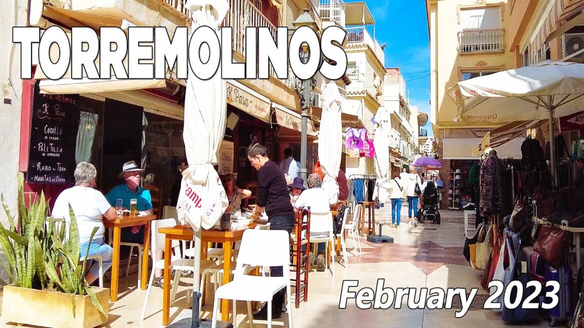Torremolinos La Carihuela Walking Tour, Malaga Costa del Sol Spain February 2023 [4K]