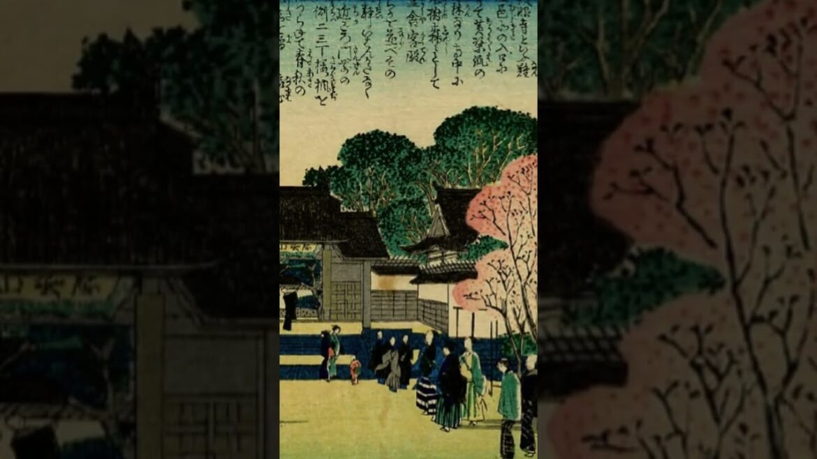 Japanese in Shrines, Temples, and Festivals Depicted in Ukiyoe and Stories  #shorts