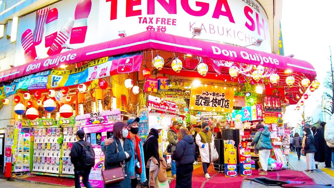 Shinjuku in Tokyo 🐶🍻 Gorgeous town ♪💖🐶4K ASMR non-stop 1 hour 04 minutes