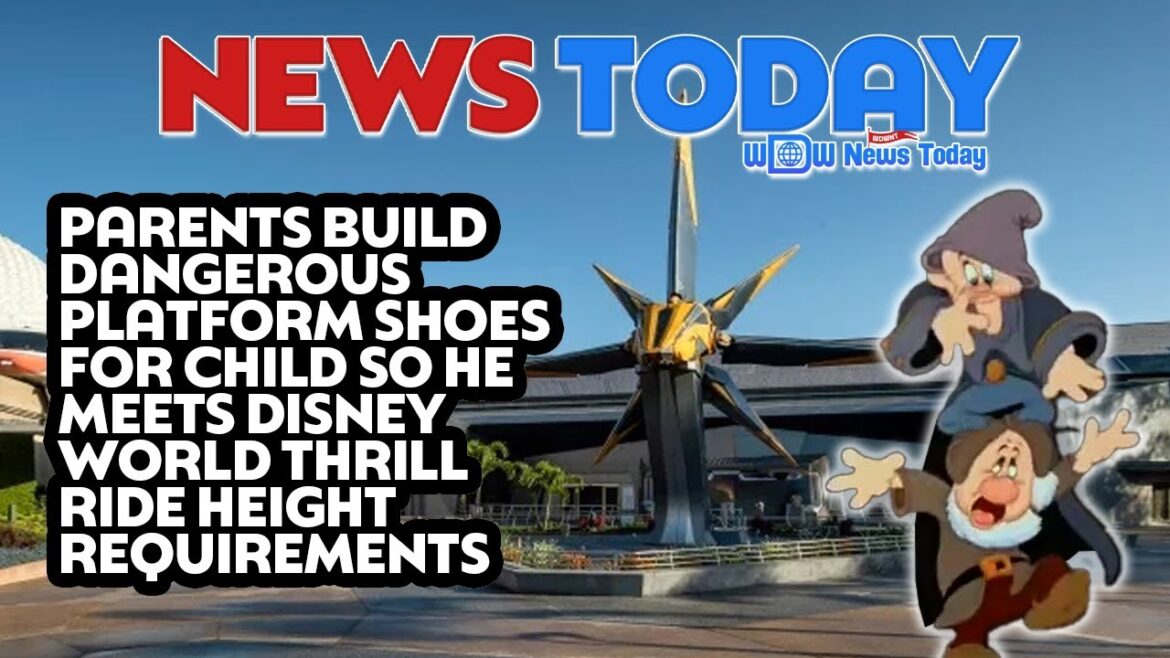 Parents Build Dangerous Platform Shoes for Child So He Meets Disney Thrill Ride Height Requirements