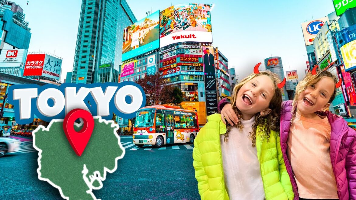 Rushing Through Tokyo’s Busiest Subway Station With 4 Kids!