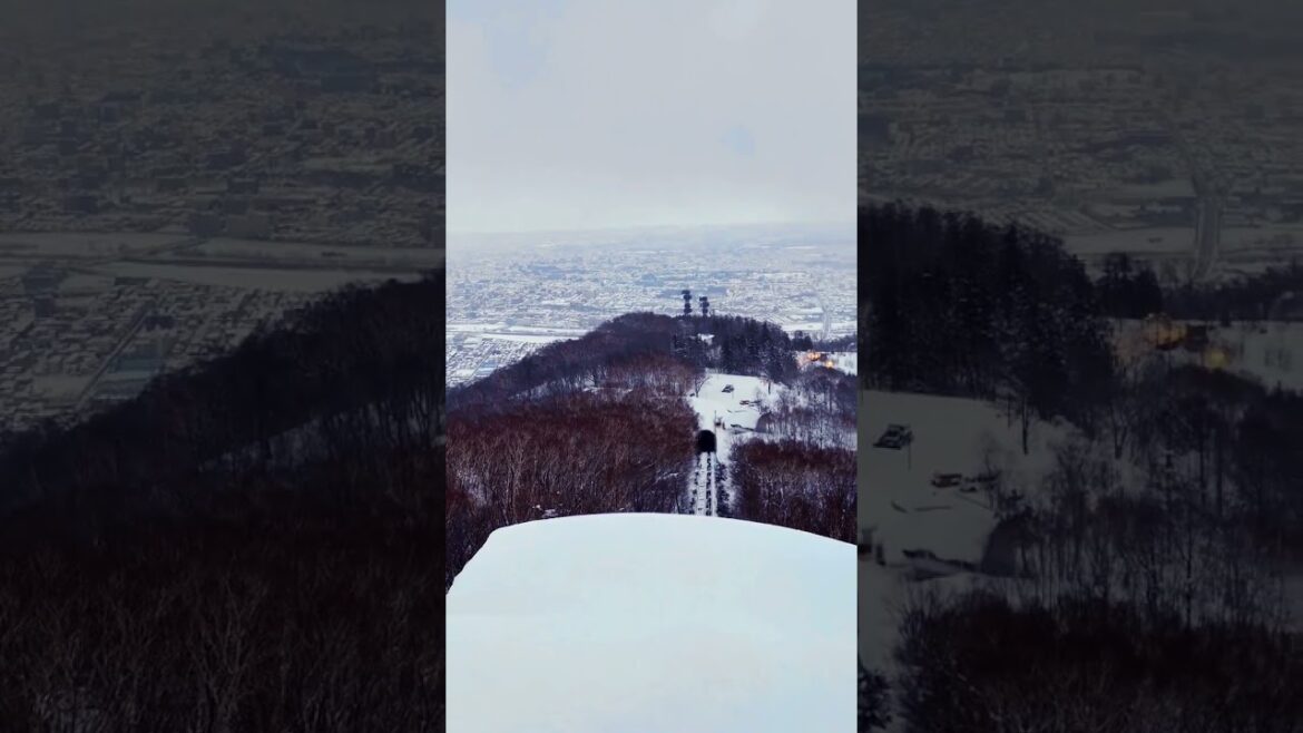 Sapporo city view from mount Miowa #sapporo #hokkaido #yuki  #japan #oneplus10pro #oneplus