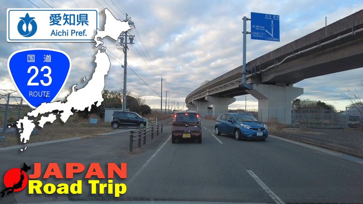 Driving from Gamagori to Toyohashi Aichi Japan | DJI Pocket 2 Video