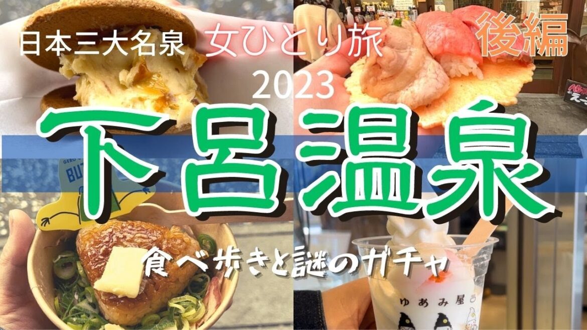 【岐阜観光④】冬の下呂温泉に圧巻(後編)女ひとり旅/食べ歩き/バターサンド/焼おにぎり/ガチャ/飛騨牛/日本三大名泉/2023 【岐阜観光④】冬の下呂温泉に圧巻(後編)女ひとり旅/食べ歩き/バターサンド/焼おにぎり/ガチャ/飛騨牛/日本三大名泉/2023