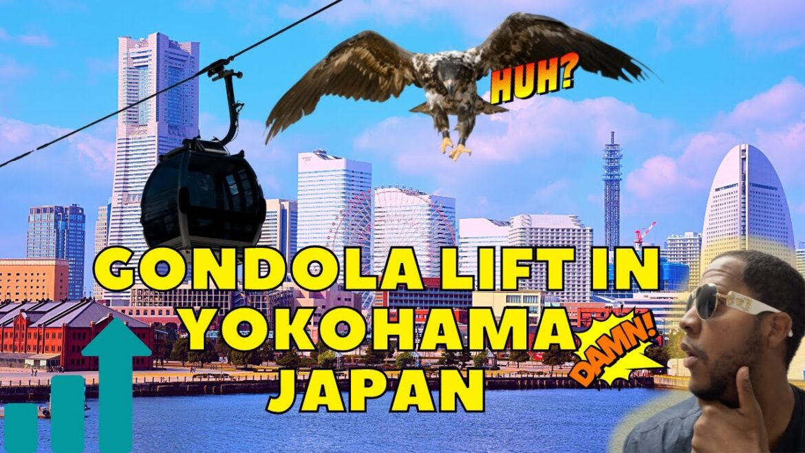 Japan travel and ride on Yokohama Air Cabin in Minatomirai 4K Japan travel and ride on Yokohama Air Cabin in Minatomirai 4K
