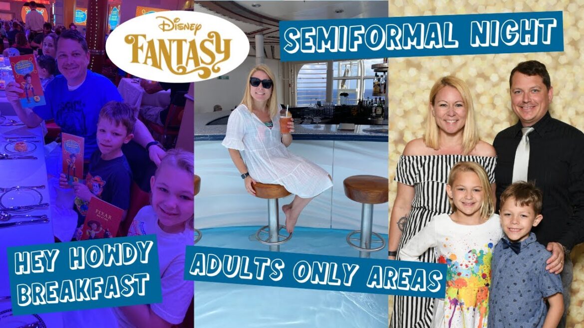 Disney Fantasy Pixar Day at Sea Cruise 2nd Day at Sea, Hey Howdy Breakfast, Semiformal Night & More