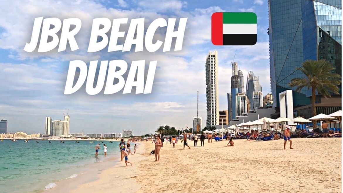 JBR Beach walking tour 4K | Jumeirah Beach Dubai | UAE | January 2023