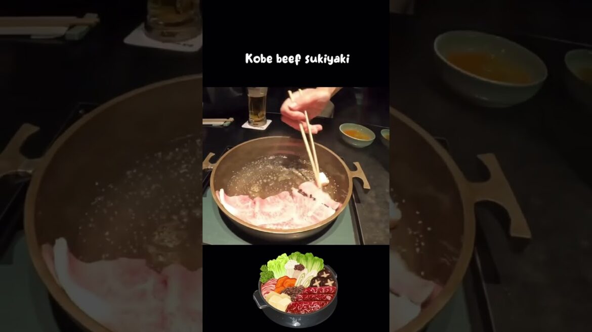 Kobe beef sukiyaki in kyoto #shorts #sukiyaki Kobe beef sukiyaki in kyoto #shorts #sukiyaki