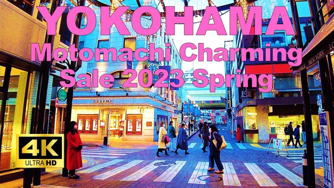 【4K🇯🇵】Yokohama Walking Tour -  2023 Spring
