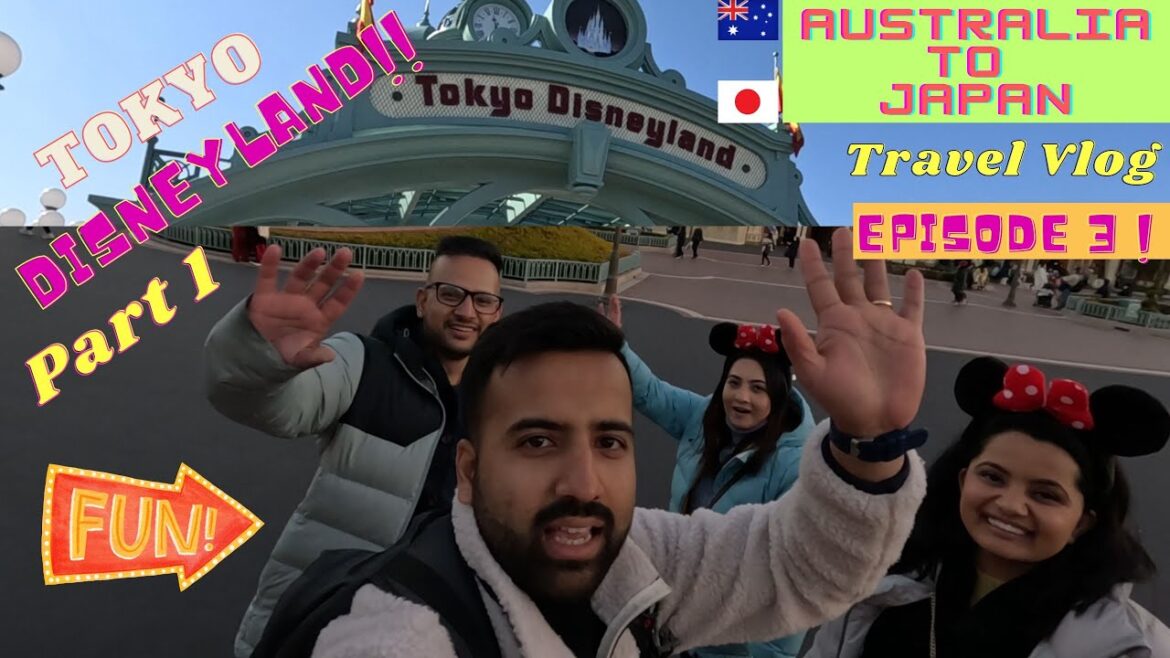 Australia to Japan, Travel Vlog (Episode 3) Tokyo Disneyland Part 1#travel #japan