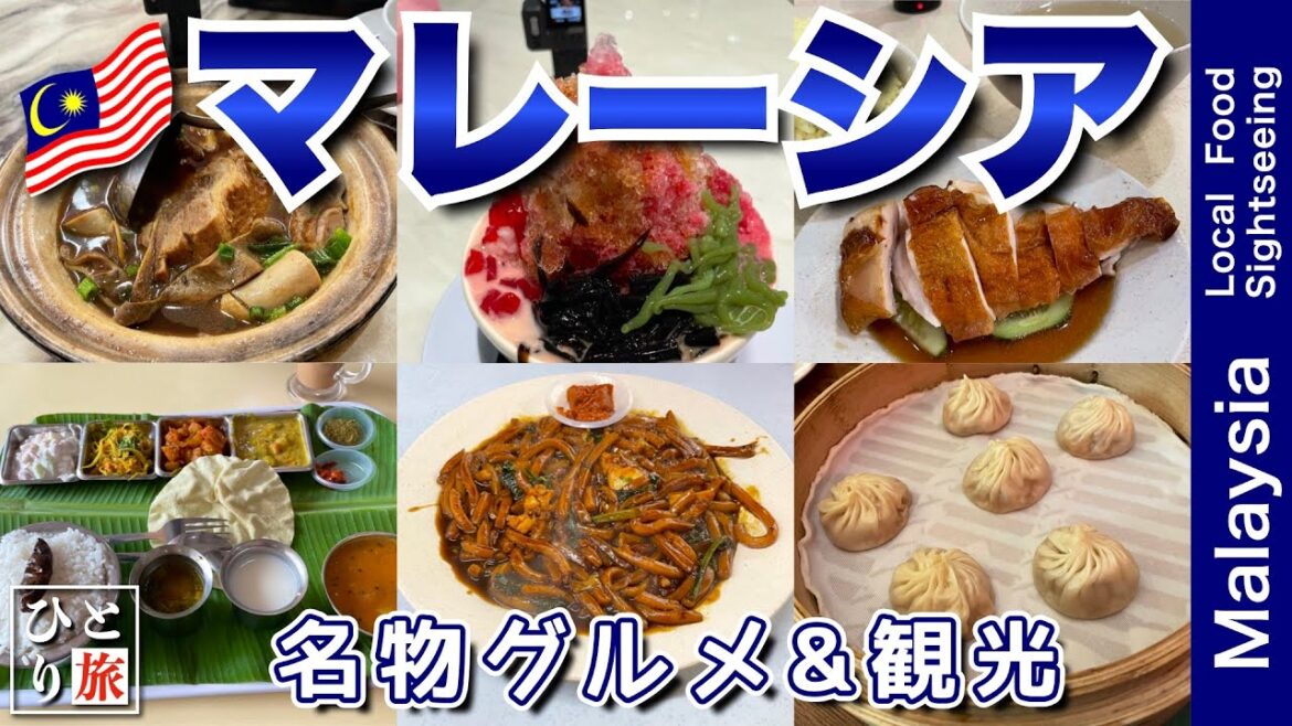 【マレーシアグルメ｜アラフィフ男のひとり旅】マレーシアでひとり飲み　屋台飯・小籠包・チキンライス・バクテー・地元の名物グルメを食す動画【マレーシア・ひとり旅・Malaysia・Trip】