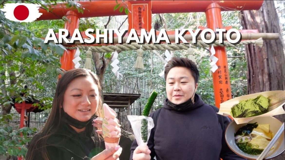 Arashiyama Street Food and Famous Bamboo Forest Kyoto, Japan Travel Vlog 🇯🇵