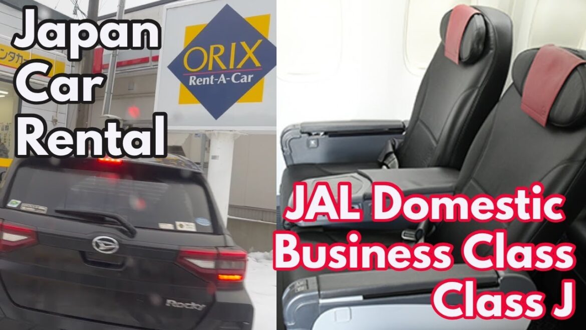 4K JAL Domestic Business Class B737-800 & Car Rental Japan Akita & Haneda Domestic terminal walking