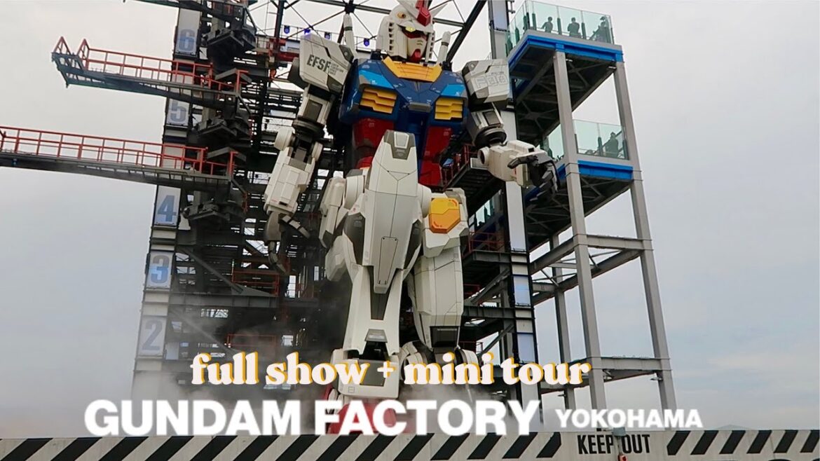 Gundam Factory Yokohama | moving LIFE SIZE Gundam Full Show + mini tour! 🤖