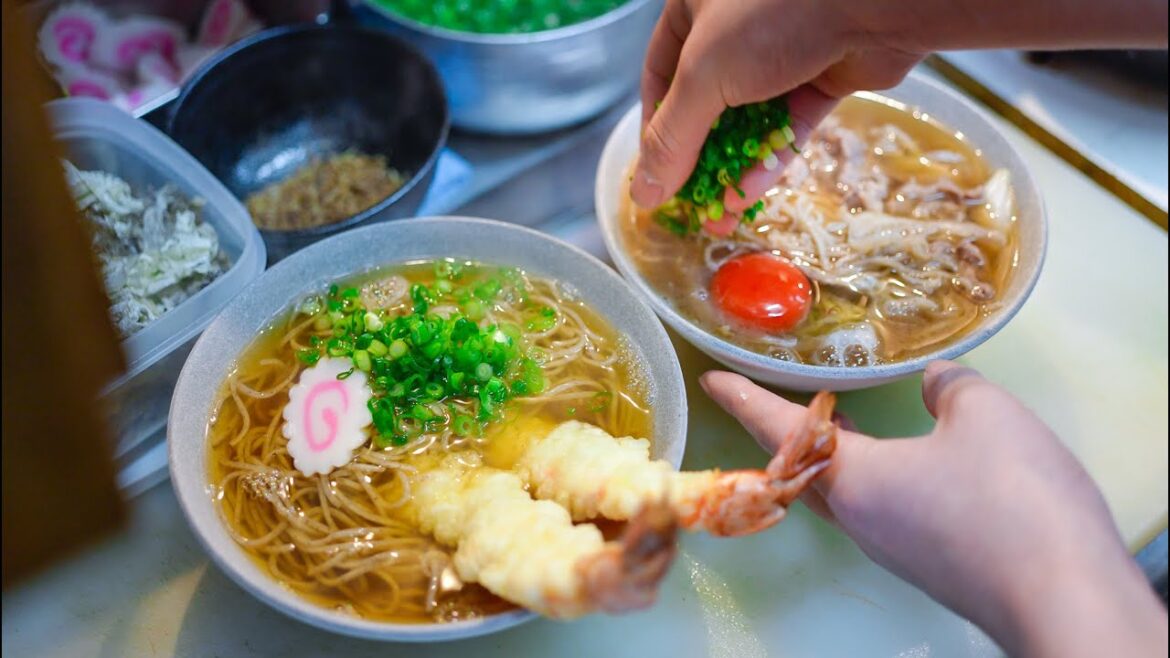 蕎麦好き大注目のアレンジ蕎麦が話題のお店に密着！石臼引きそば粉の自家製麺と旨い出汁をスタンディングスタイルで味わえるニューウェーブ蕎麦店が大阪に爆誕！Japanese Dashi Soba Japan