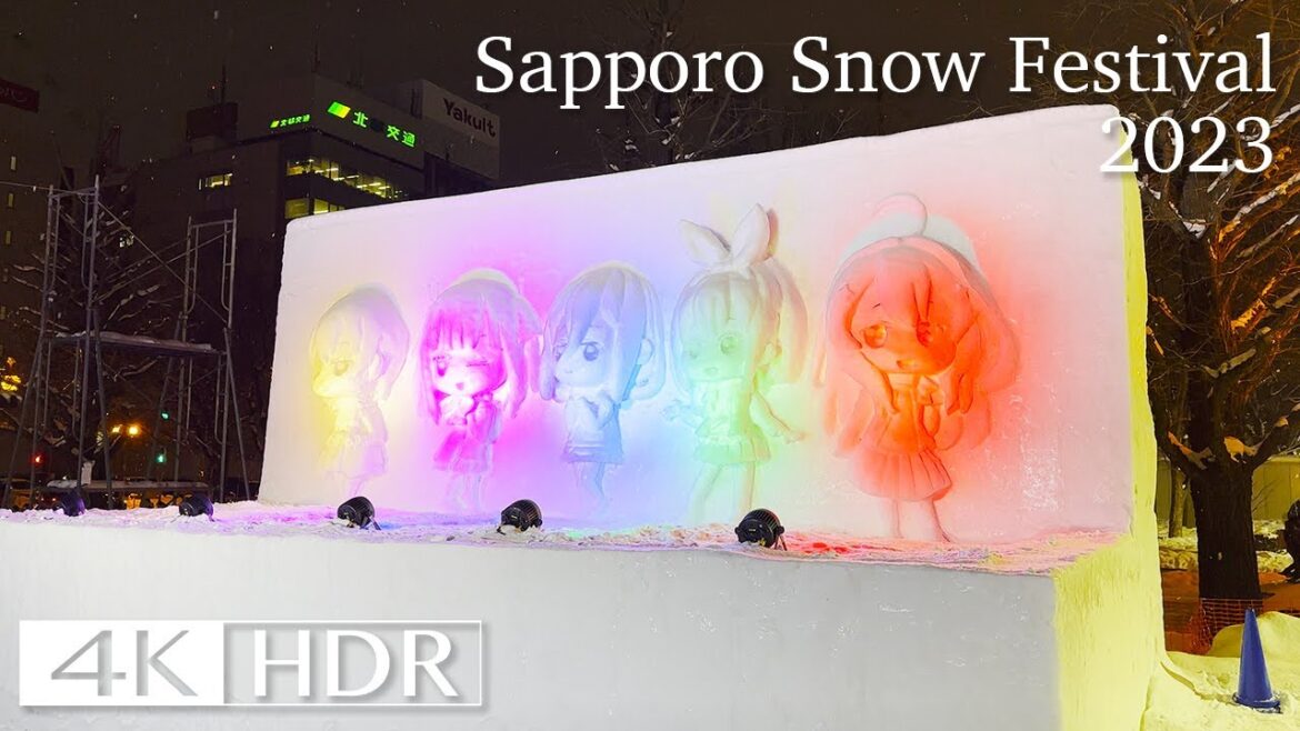【4K HDR】さっぽろ雪まつり2023夜　Sapporo Snow Festival 2023