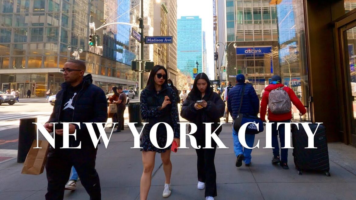 [4K] New York City 🗽 Winter Walk - Midtown Manhattan & Times Square [Feb. 2023]