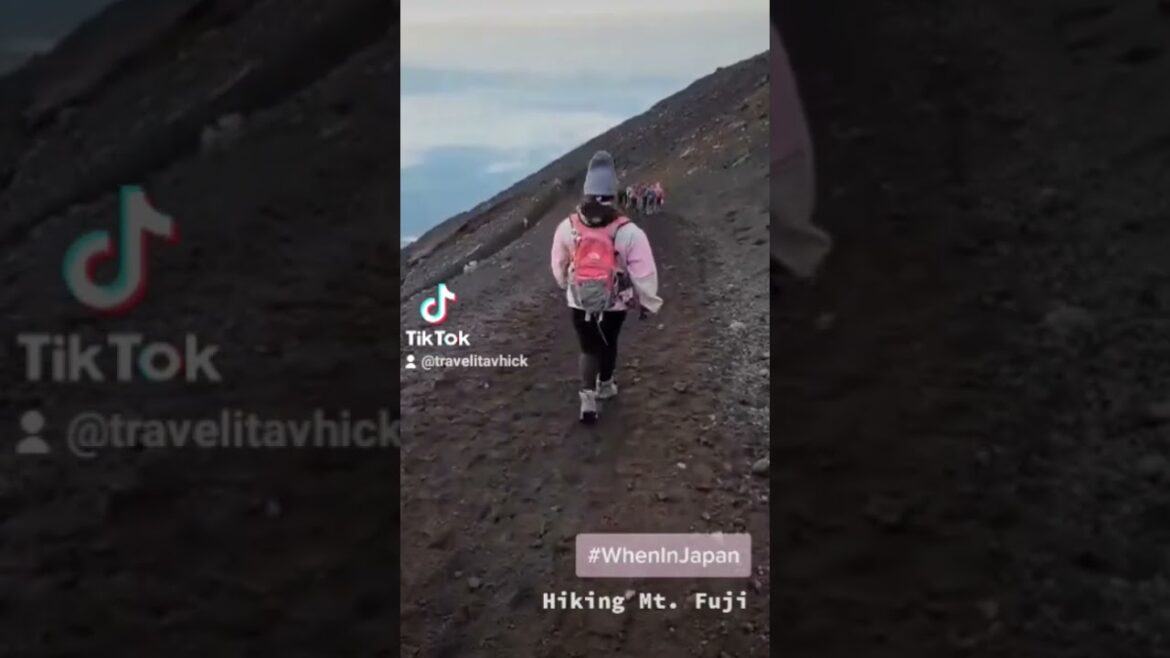 Hiking Mt. Fuji. #travel #hike #mtfuji #japan #traveling #travelasia #hiking #adventure #mountain