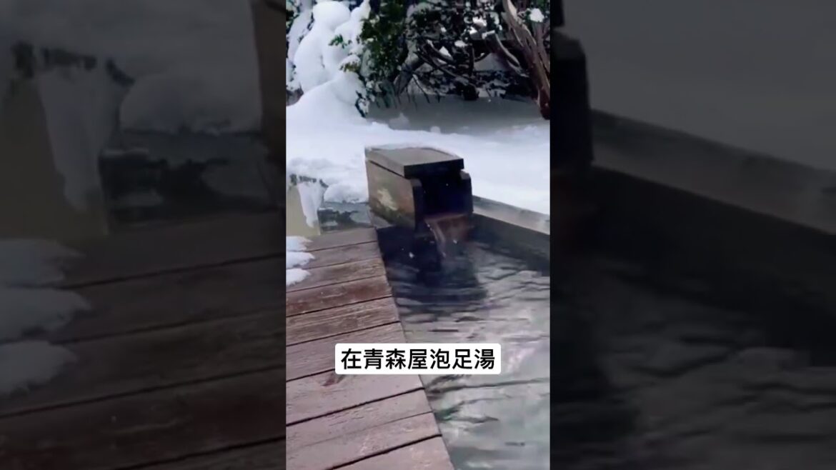 青森屋(星野リゾート)足湯體驗=Hoshino Resorts Aomoriya, hot spring, foot hot spring, footbath, in Japan