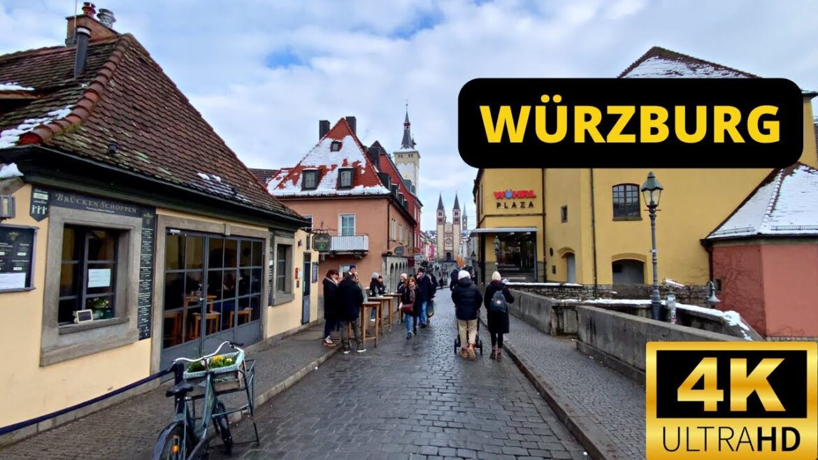 WÜRZBURG, GERMANY 🇩🇪 [4K] City Centre Walking Tour — JANUARY 2023