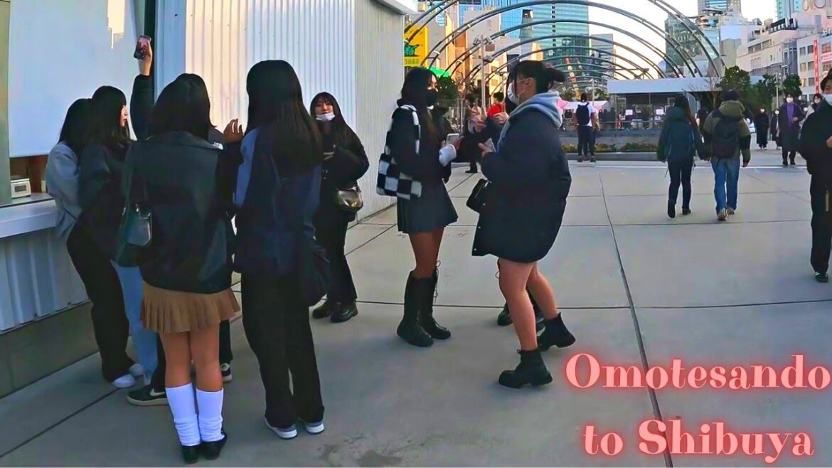 Omotesando to Shibuya Tokyo, in Japan walking tour.28【4K】2.2023