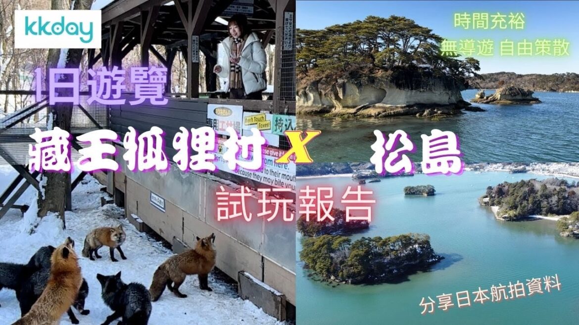 【日本東北之旅2023】藏王狐狸村｜日本三大景松島｜DJI Mini 2 航拍｜日本航拍資料｜KK Day 一日遊覽團