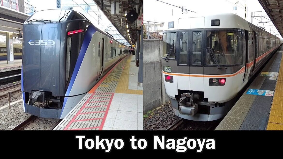 Azusa and Shinano Limited Expresses from Shinjuku to Nagoya & Smallest Soba Shop in Stations